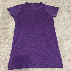 Purple lululemon short sleeve shirt